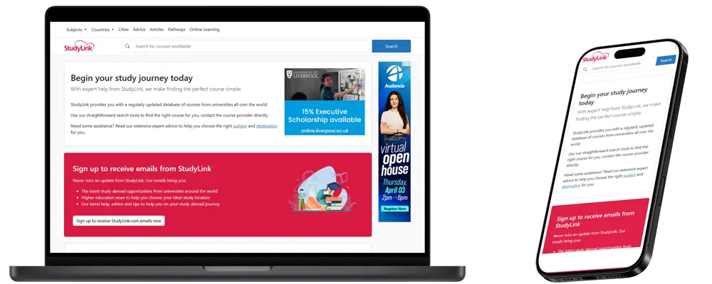 Picture of a laptop and a mobile phone